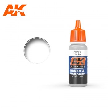 AK WHITE ACRYLIC COLOR AK738N